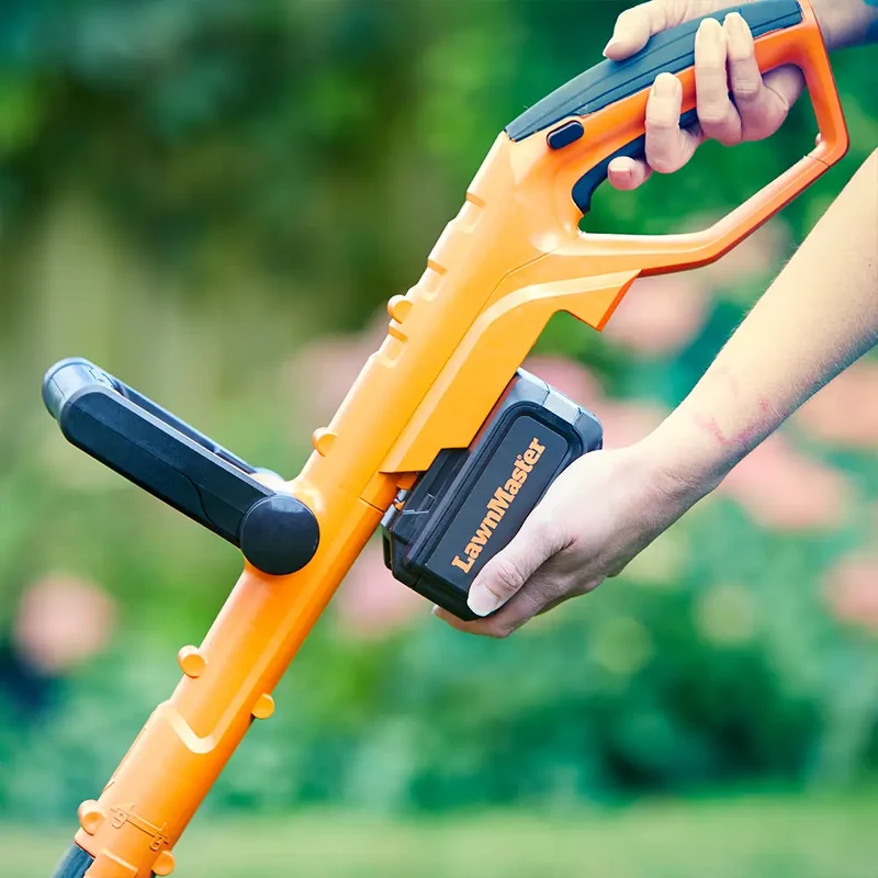 LawnMaster MX 24V Cordless Grass Trimmer | Detachable Wheel Kit