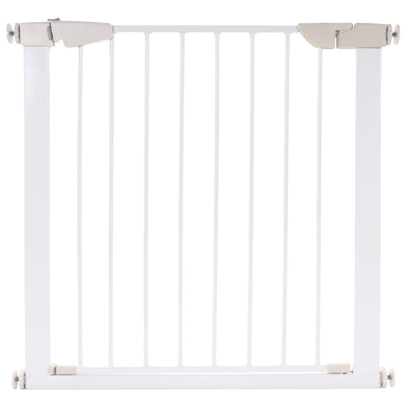 Kidimax® Treppenschutzgitter 77-82 cm, ohne Bohren, Türschutzgitter für Kinder, Hunde und Katzen, mit Auto-Close & Keep-Open Funktion, Treppengitter weiß