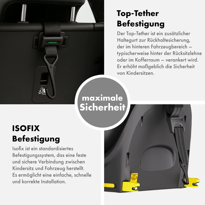 Kidimax® Ultima 360 i-Size Kindersitz 40–150cm (0–12 Jahre), drehbar, Isofix, Gruppe 0+/1/2/3 – verschiedene Farben