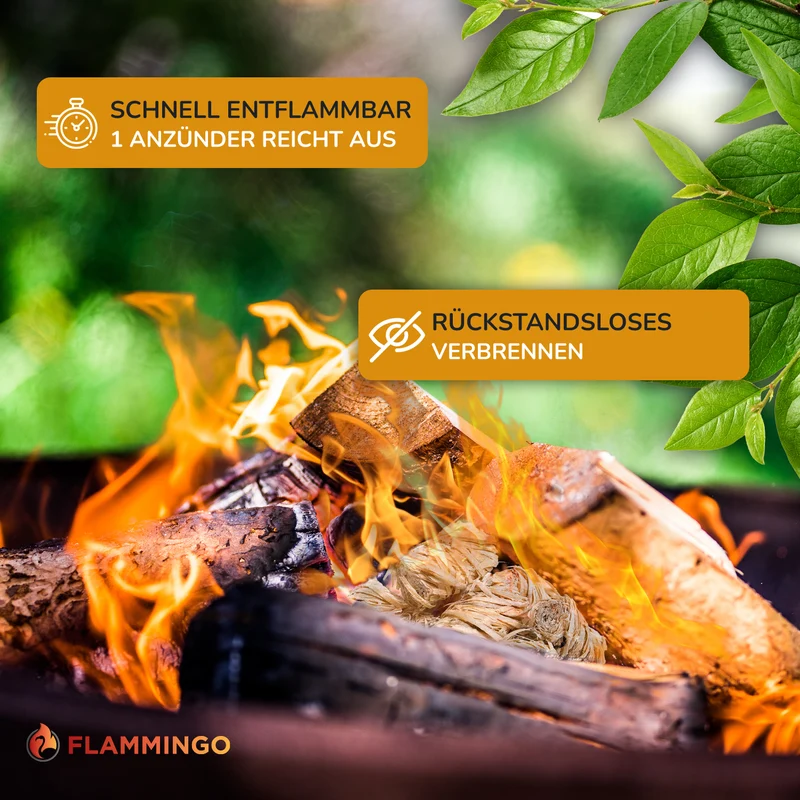 Flammingo® Holzwolle Anzünder (Menge wählbar)