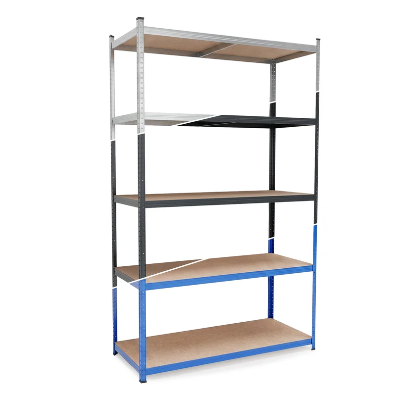Belko® Schwerlastregal C225, 200x120x50 cm, 5 Böden, 180kg Tragkraft pro Boden, (Farbe wählbar) - Lagerregal, Steckregal
