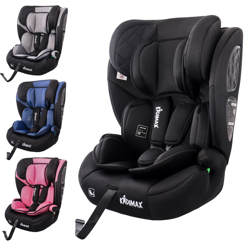 Kidimax® Kindersitz EasyFit 9–36 kg – Mitwachsender Autositz nach ECE R129/03, ohne Isofix