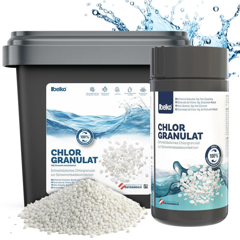 Belko® Chlorgranulat – Schnelllösliches Poolchlor für Pool & Whirlpool