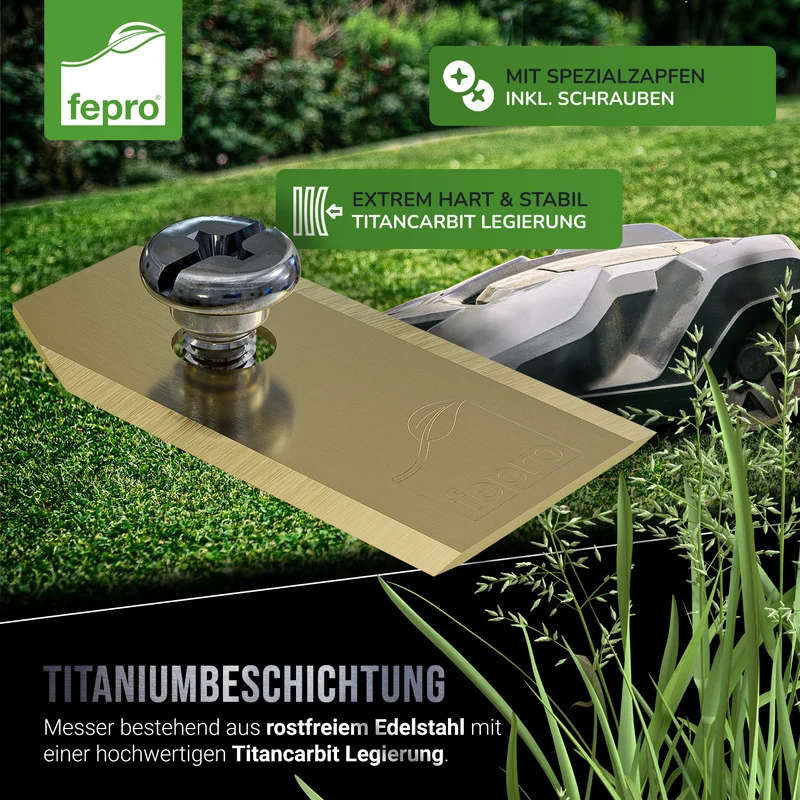 Fepro® Profi Ersatzmesser für Mähroboter