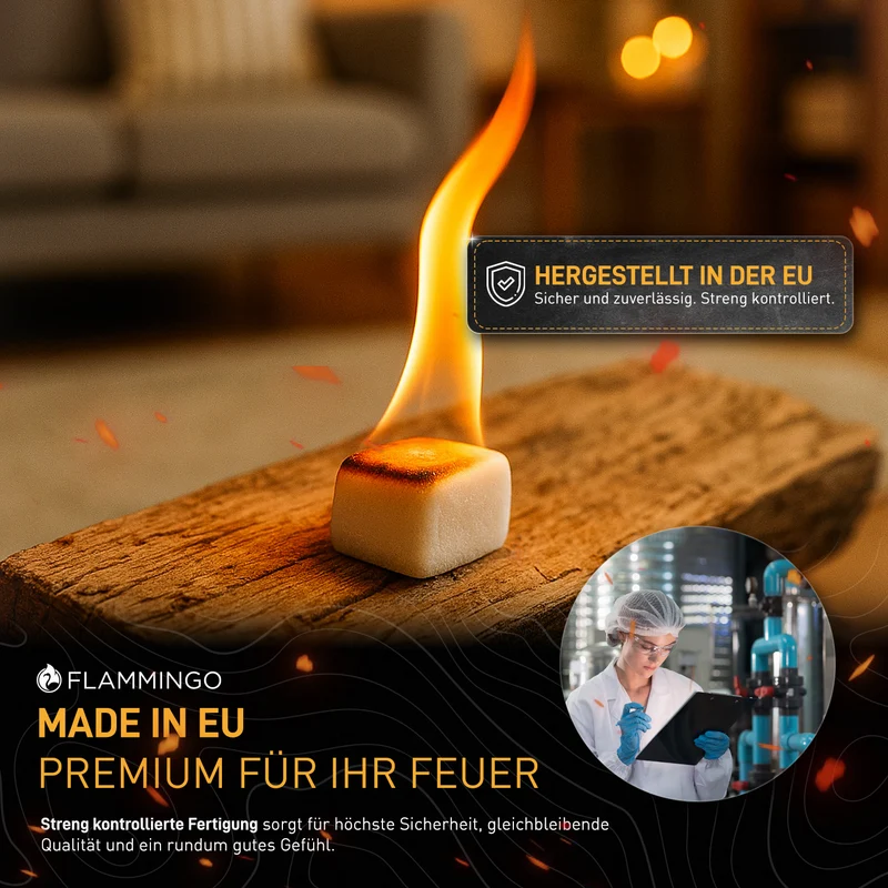 Flammingo® Anzündwürfel auf Kerosinbasis, weiß Einzelpakete (Menge wählbar)