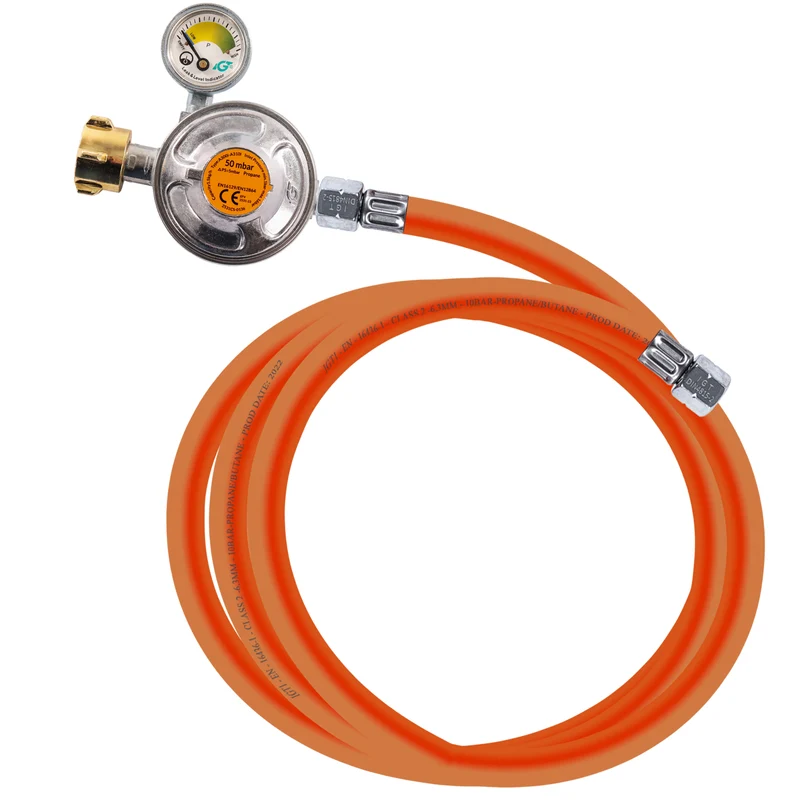 P24® Propangasschläuche & Druckminderer 50bmar (Längen & Sets wählbar)