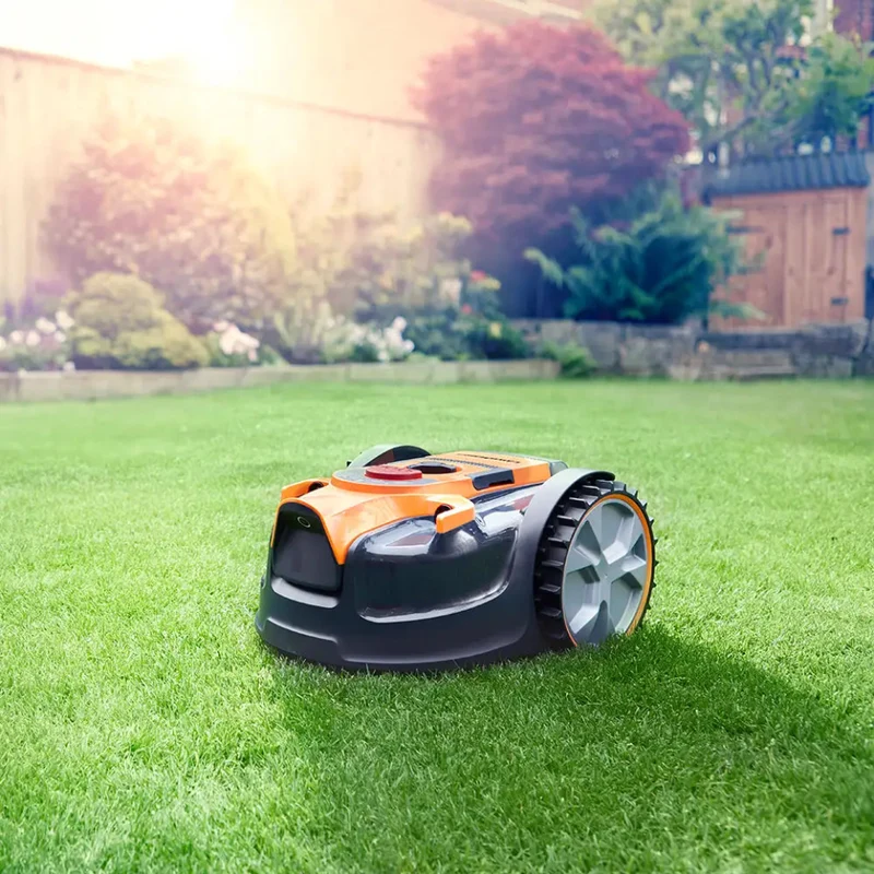 LawnMaster OcuMow® DM16-300 | MX 24V Drop and Mow Robotic Lawnmower and Cordless Grass Trimmer Set
