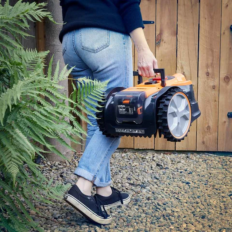 LawnMaster OcuMow® DM16-300 | MX 24V Drop and Mow Robotic Lawnmower and Cordless Grass Trimmer Set
