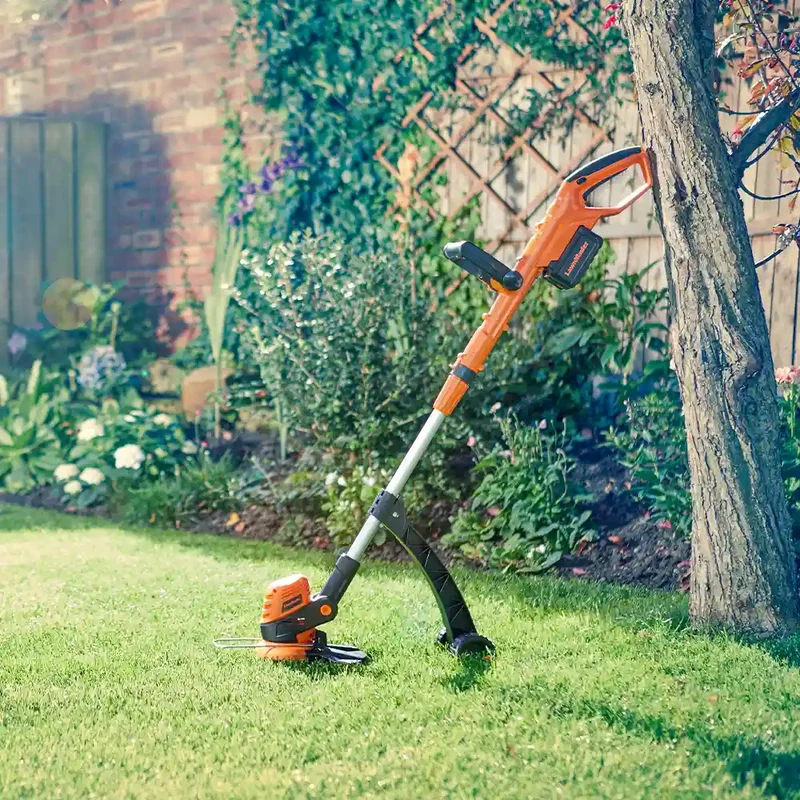 LawnMaster MX 24V Cordless Grass Trimmer | Detachable Wheel Kit