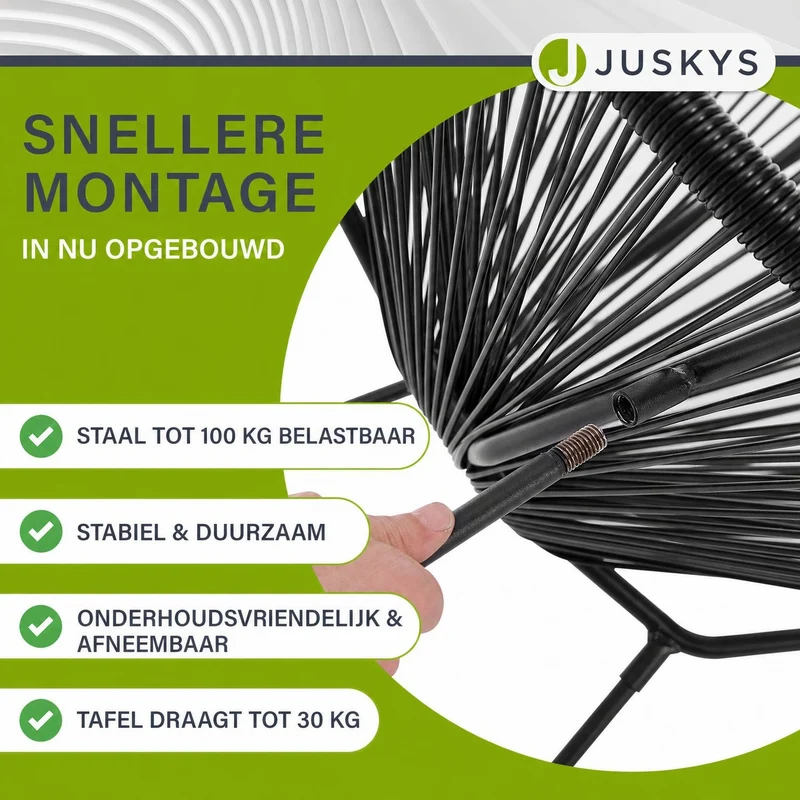 Balkonmöbel Set Ostana 3-teilig