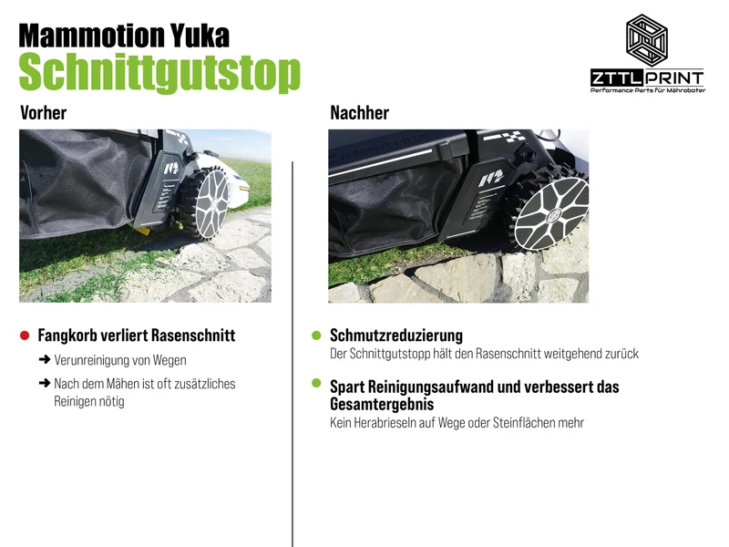 Mammotion Yuka Mähroboter Performance Komplettpaket PRO Radabdeckungen