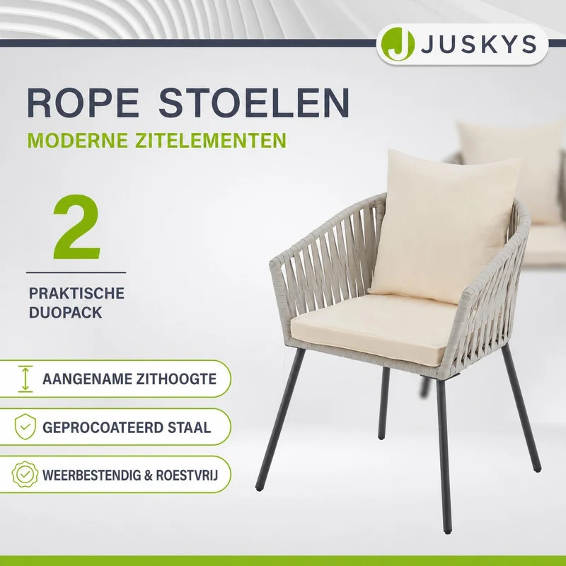 2er-Set Rope Stühle