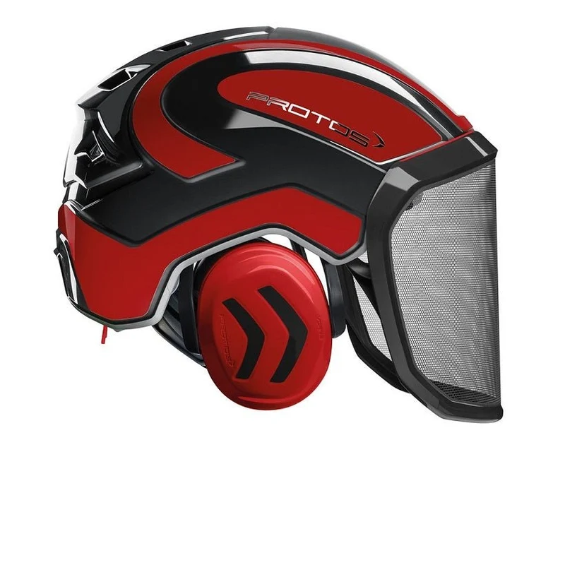 PROTOS® Integral Forsthelm - schwarz/rot