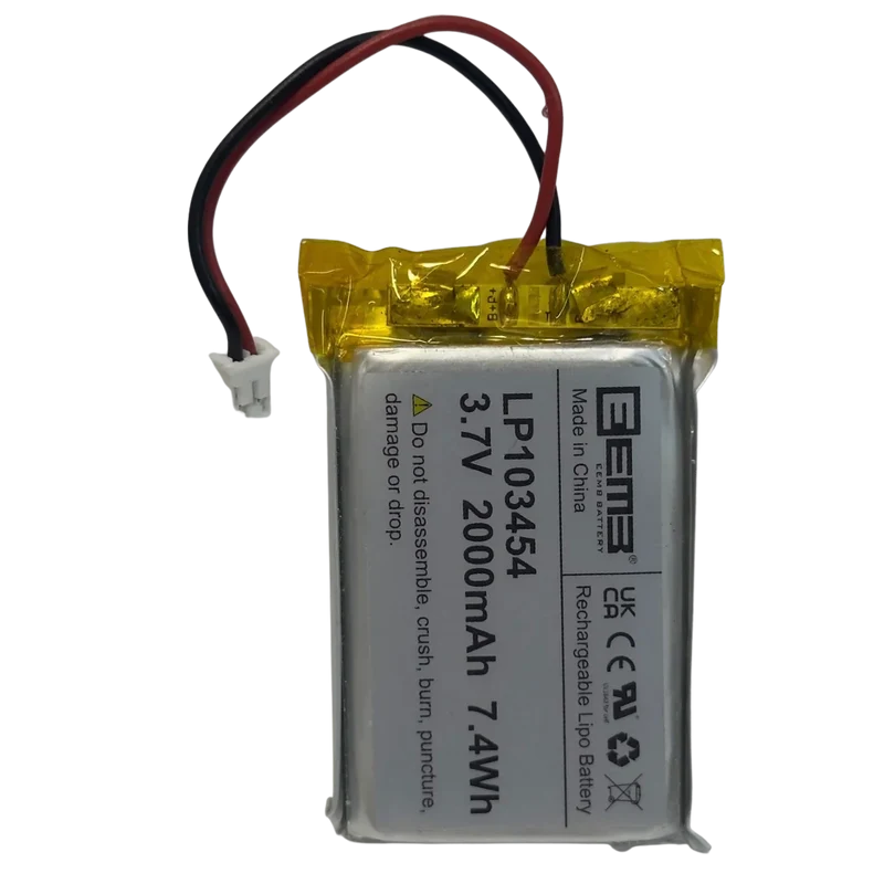 Batterie 103454 LiPo 3.7V 2000mAh