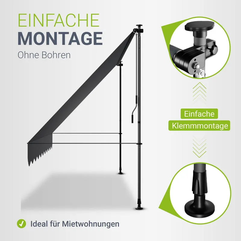 Klemmmarkise Kapstadt mit Handkurbel