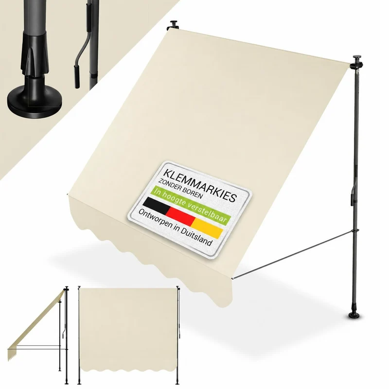 Klemmmarkise Kapstadt mit Handkurbel