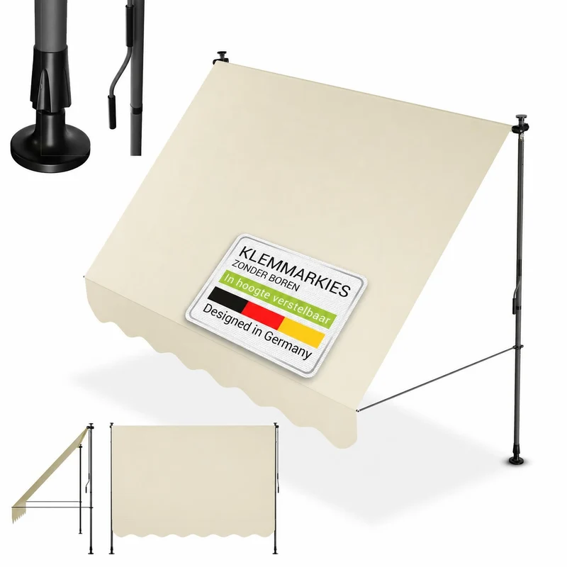 Klemmmarkise Kapstadt mit Handkurbel