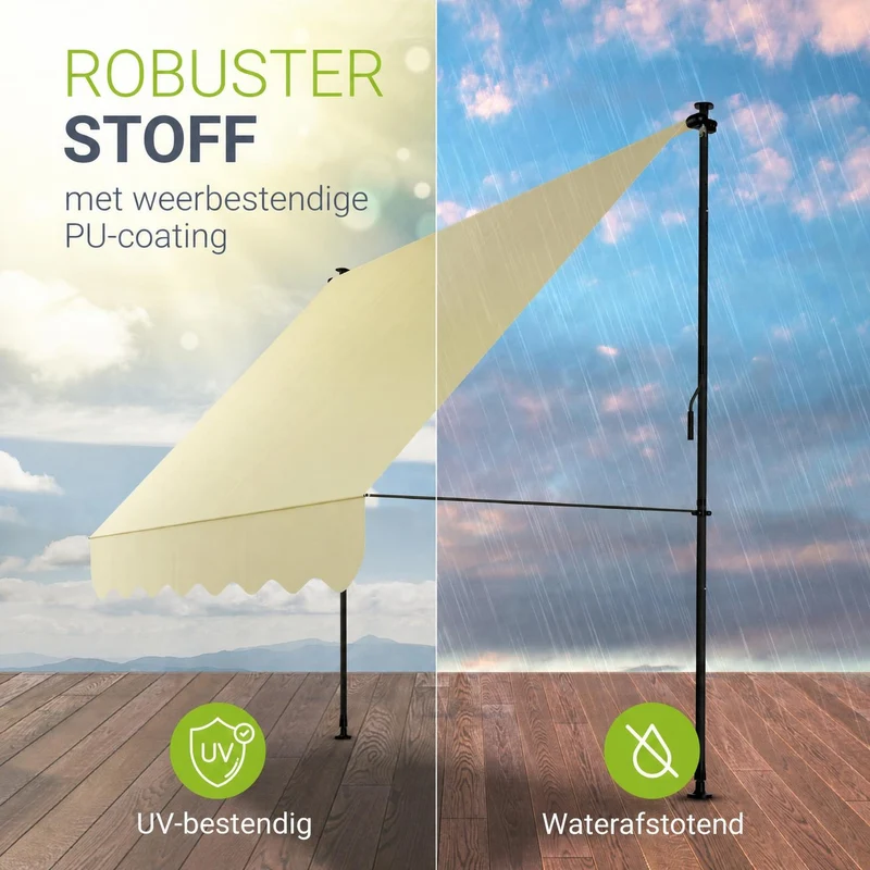 Klemmmarkise Kapstadt mit Handkurbel
