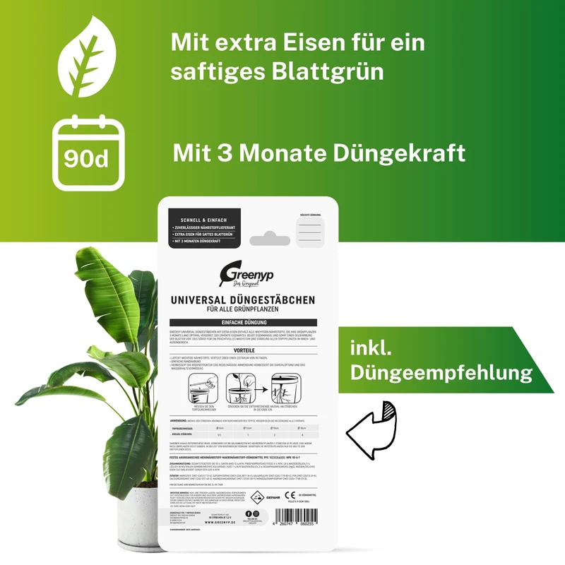 Grünpflanzen Düngestäbchen