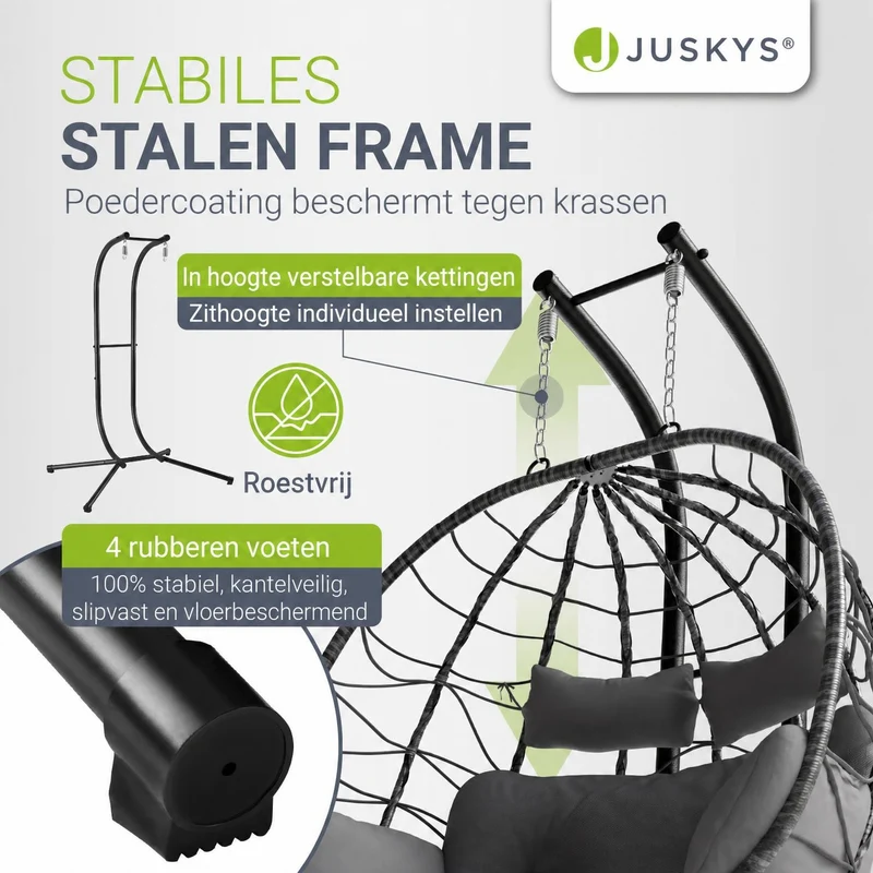 Polyrattan Doppelhängesessel Aria