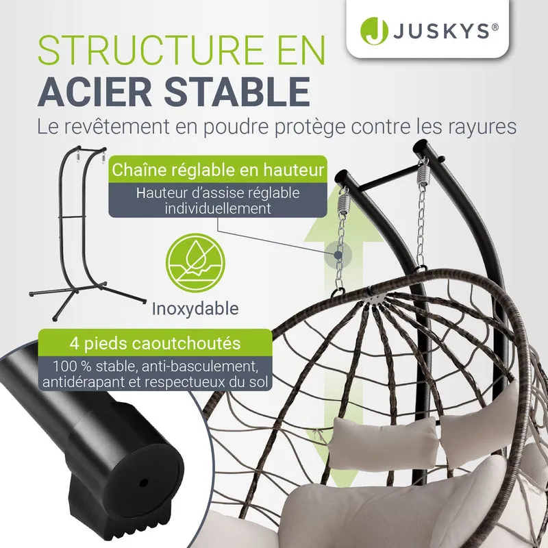 Polyrattan Doppelhängesessel Aria