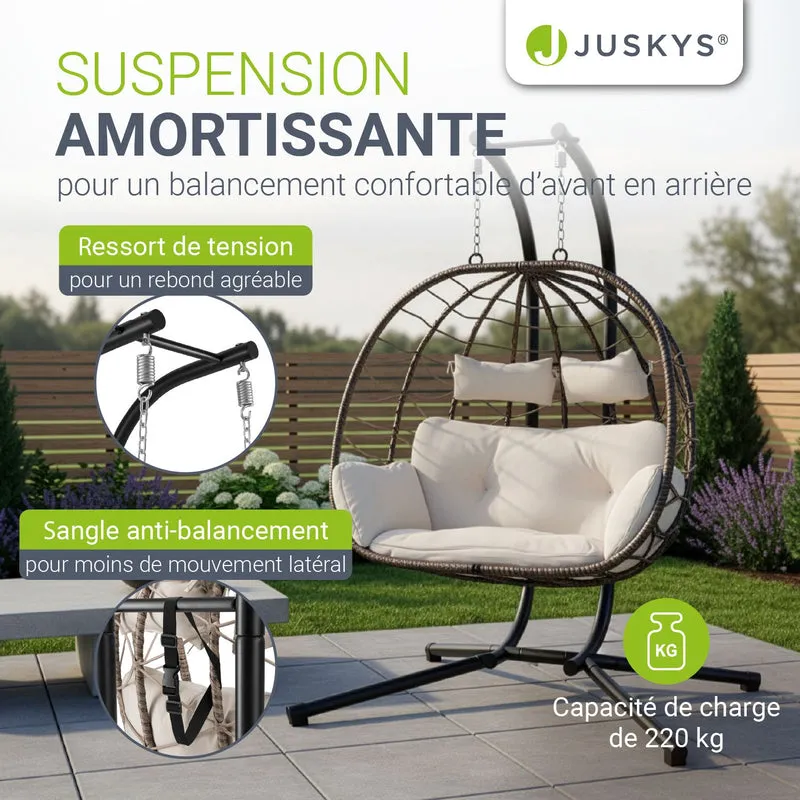 Polyrattan Doppelhängesessel Aria
