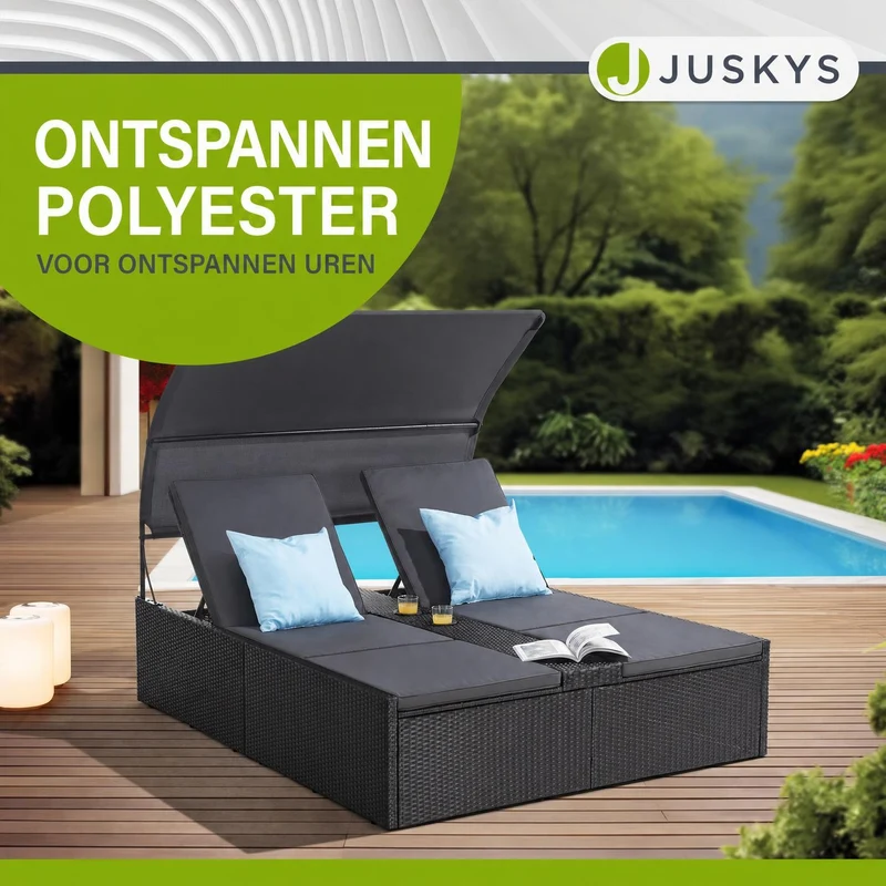 Polyrattan Doppelliege Syros