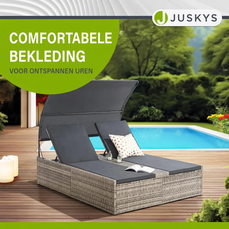 Polyrattan Doppelliege Syros