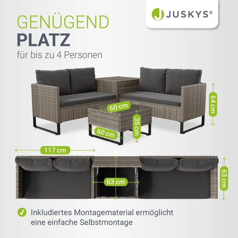 Gartenlounge für 4 Personen Santorini