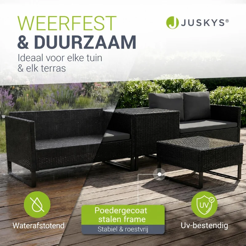 Gartenlounge für 4 Personen Santorini