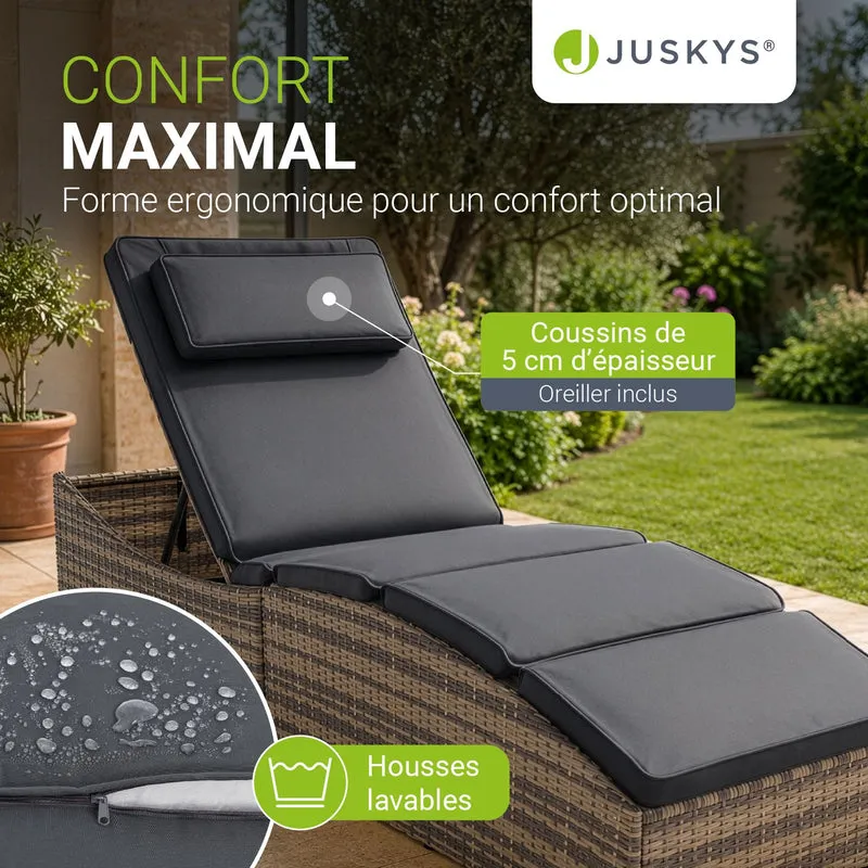 Faltbare Polyrattan Sonnenliege Lamia