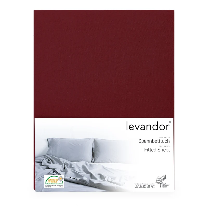 levandor® Spannbettlaken aus 100% Baumwolle (Farben & Größen wählbar)
