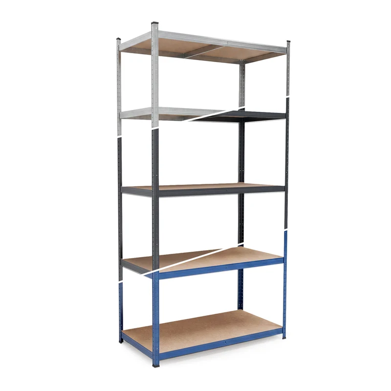 Belko® Schwerlastregal C224, 200x100x60 cm, 5 Böden, 180kg Tragkraft pro Boden, (Farbe wählbar) - Lagerregal, Steckregal