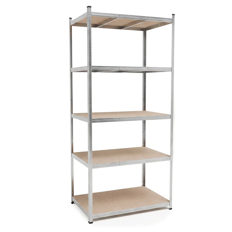 Belko® Schwerlastregal C116, 200x90x60 cm, 5 Böden, 175kg Tragkraft pro Boden, verzinkt - Lagerregal, Steckregal