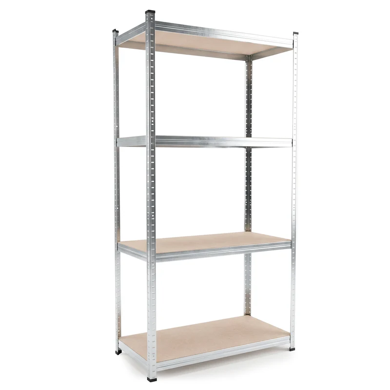 Belko® Schwerlastregal C113, 160x80x40 cm, 4 Böden, 80kg Tragkraft pro Boden, verzinkt - Lagerregal, Steckregal