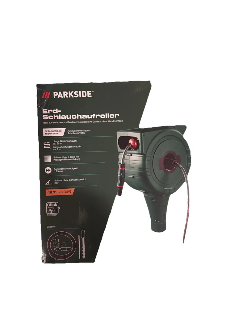 PARKSIDE® Erd-Schlauchaufroller, mit PARKSIDE® Click System