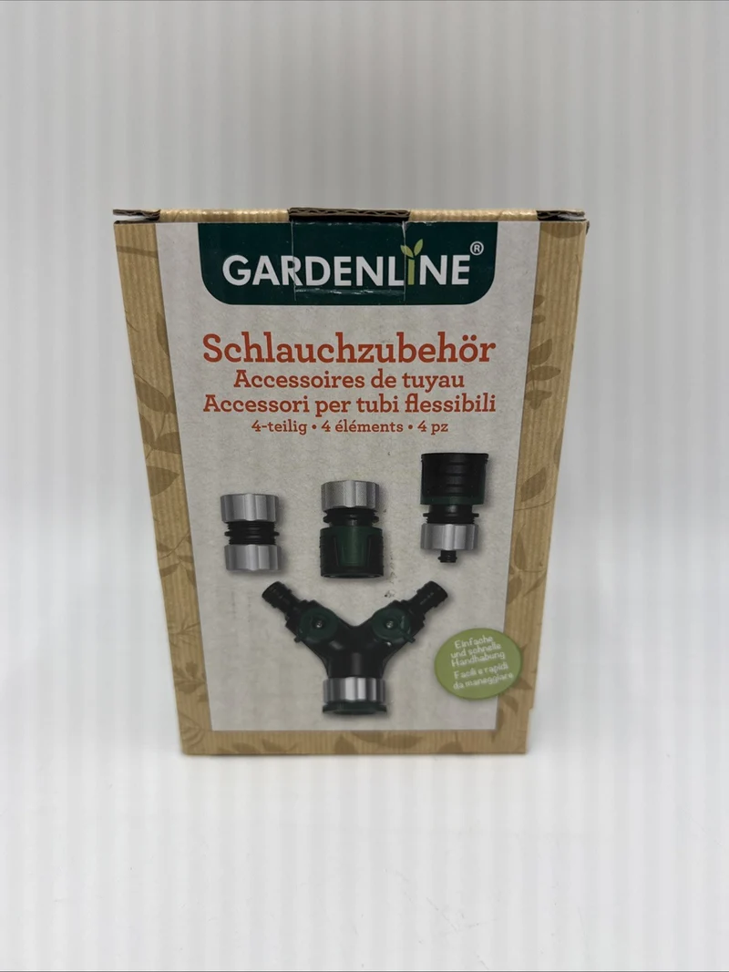 Schlauchzubehör 4-teilig Gardenline NEU
