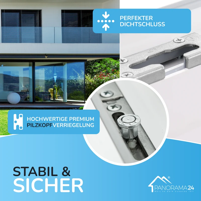 P24® Kellerfenster Kunststofffenster 2-Fach 70mm Proline, Anthrazit