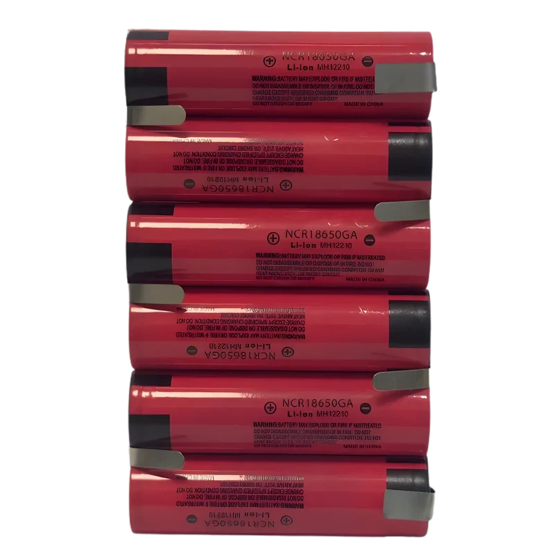 Batterie 6S1P Li-ion 24V / 25.2V 3.5Ah – 6x18650 avec pattes à souder