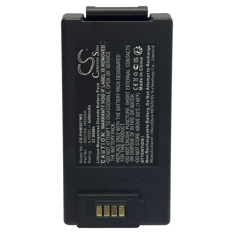 Batterie 9V 4.2Ah Lithium LiMnO₂ pour défibrillateur Philips HeartStart FRx / HS1 / OnSite