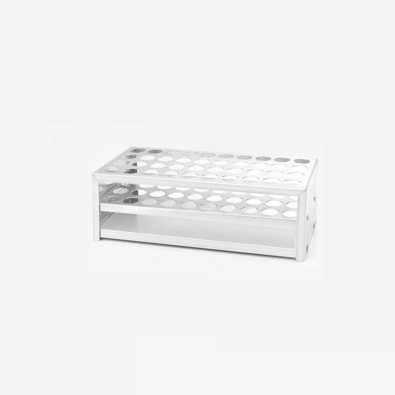 Reagenzglasständer mit 40 Fächern, Aluminium