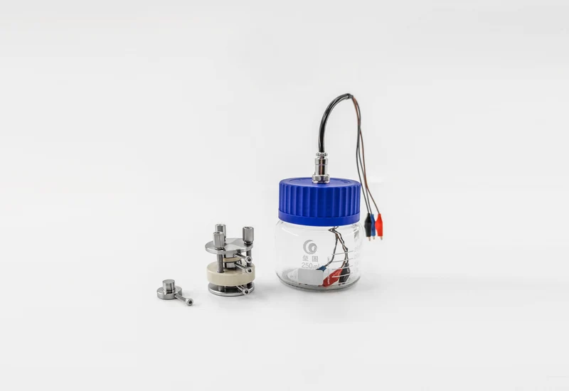 Druckvorrichtung und Prüfzellen-Kit mit Drei-Elektroden-Modus für Festkörperbatterien, Modell GT04