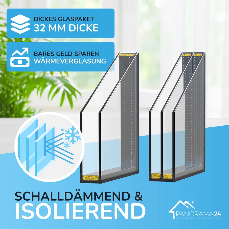 P24® Kellerfenster Kunststofffenster 2-fach 70mm Proline, weiß