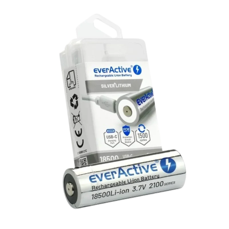 Batterie Li-ion 18500 3.7V 2000mAh USB-C