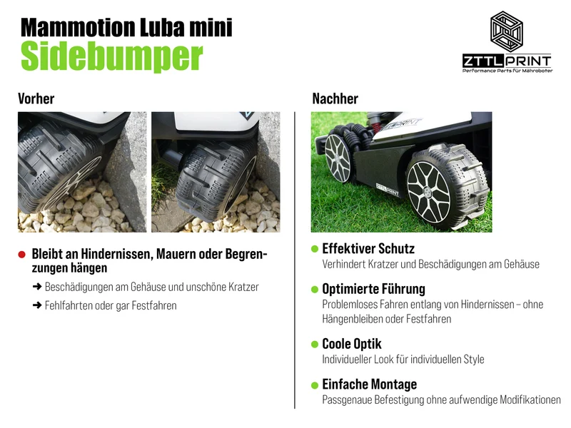 Mammotion Luba mini AWD Mähroboter Performance Stylingset