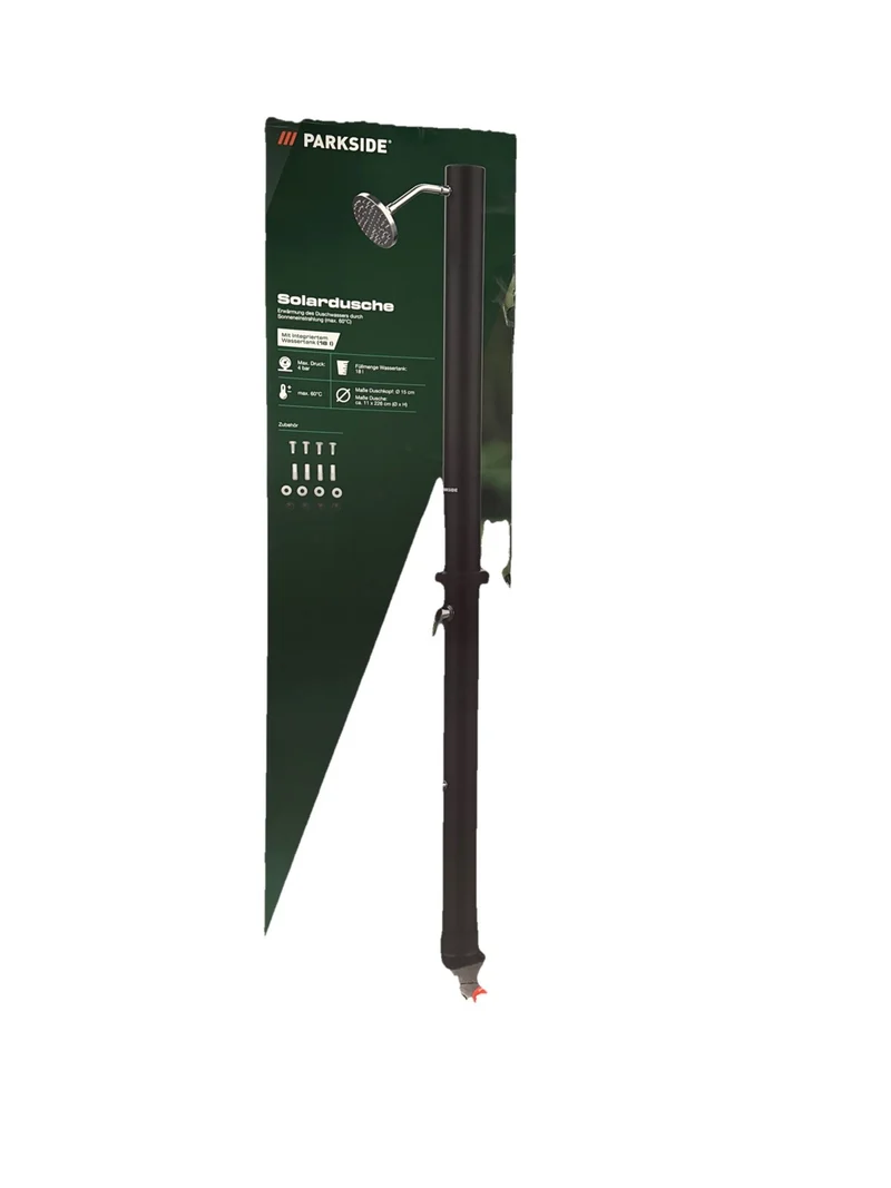 Parkside Solardusche Außendusche Outdoordusche Wellness Gartendusche 18 L. Dusch