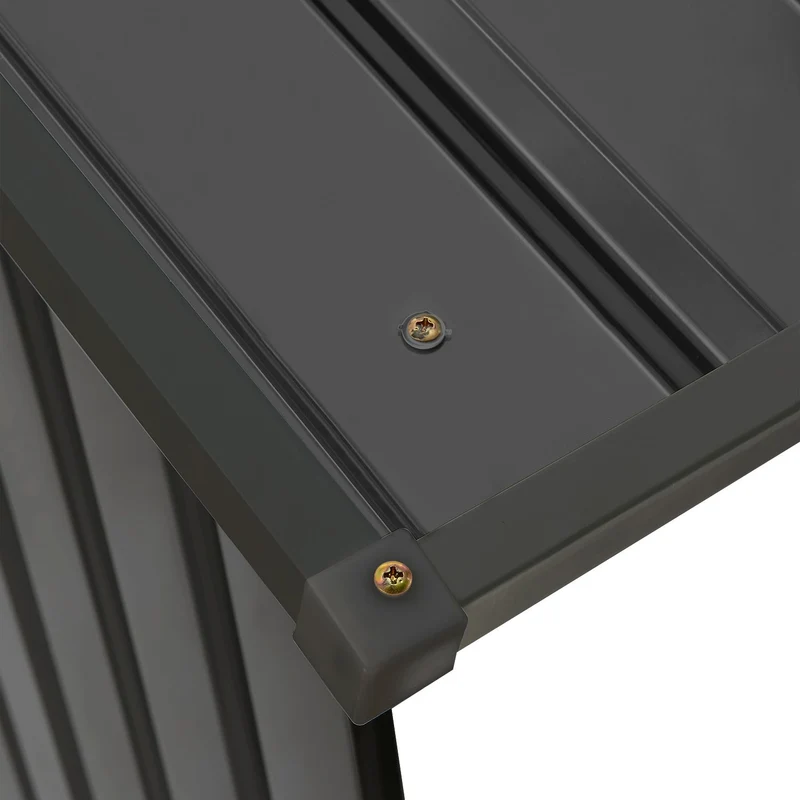 Holzunterstand Metall Enno