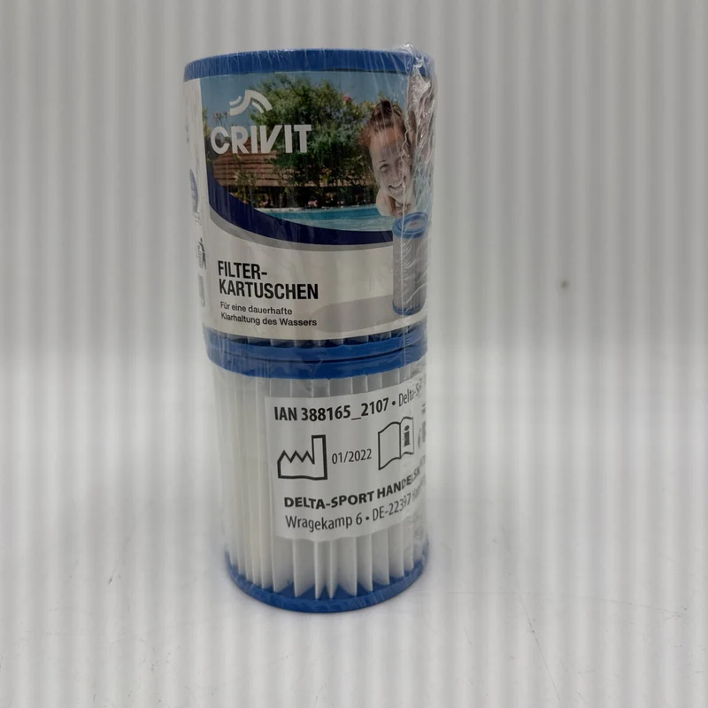 Crivit Universal Filterkartuschen 2er Set 8 x 9cm Für Klarhaltung des Wassers