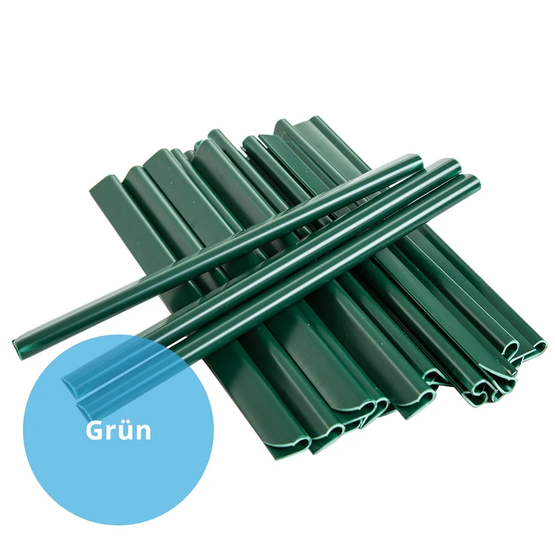 P24® Befestigungsclips für PVC-Sichtschutzstreifen, 25 Stück (Farbe wählbar)