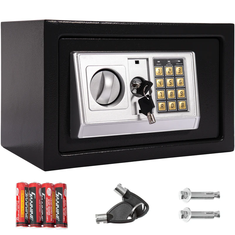 P24® Tresor Safe mit Elektronik-Zahlenschloss, 31x20x20 cm (Farbe wählbar)